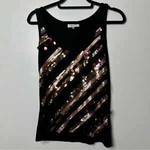 Calvin Klein black sparkly top